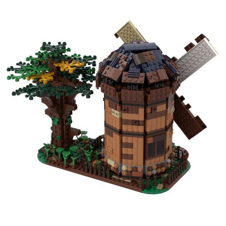 MOC - 52517 Medieval Dutch Windmill Building Blocks - LesDiy -