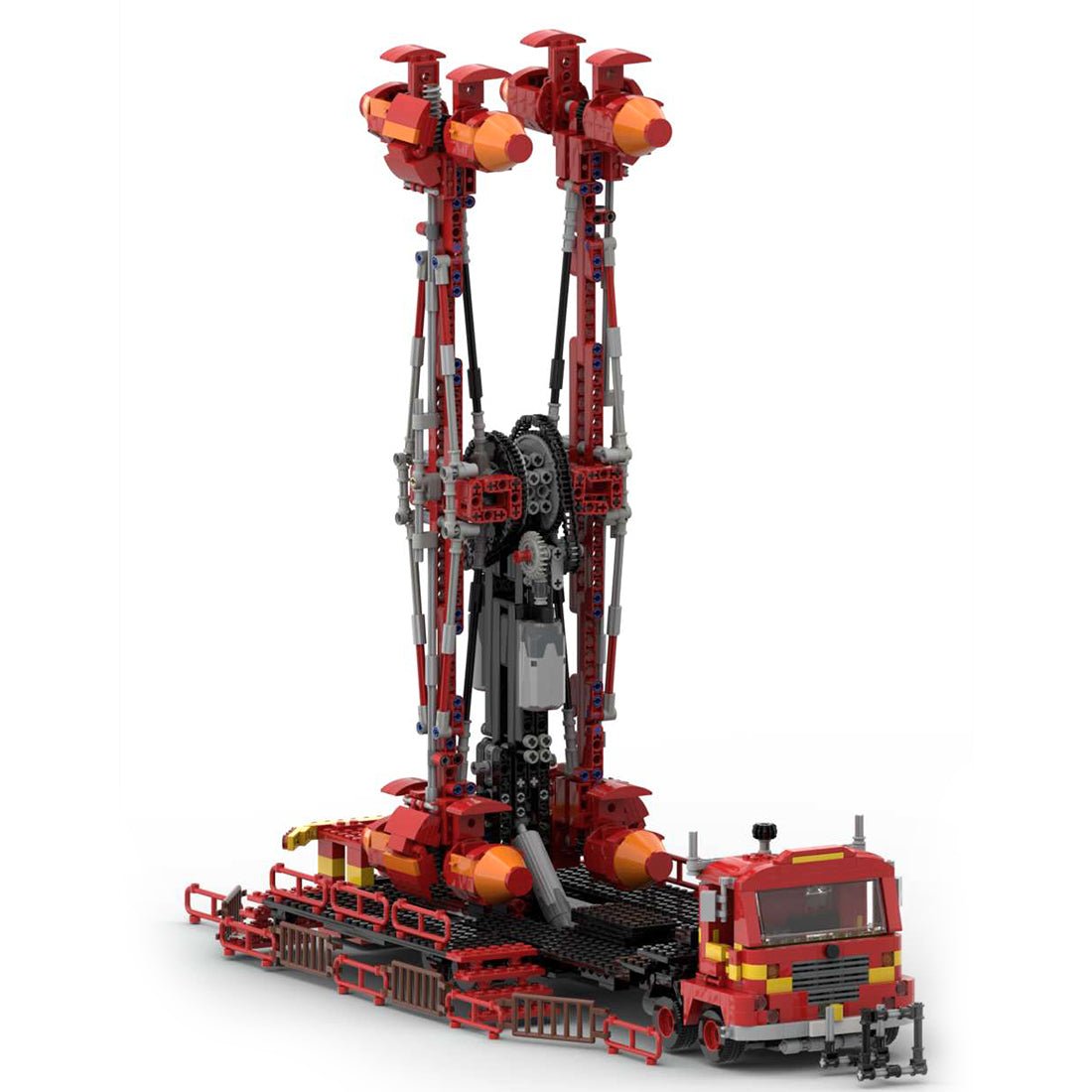 MOC - 52785 Fairground Dive Bomber Compitable with Lego - LesDiy - fairground