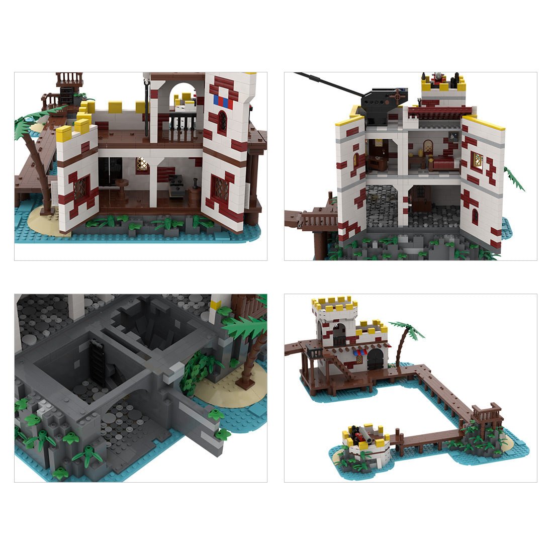 MOC - 52895 The Imperial Whitegate - Trading Post Tribute Building Blocks - LesDiy -