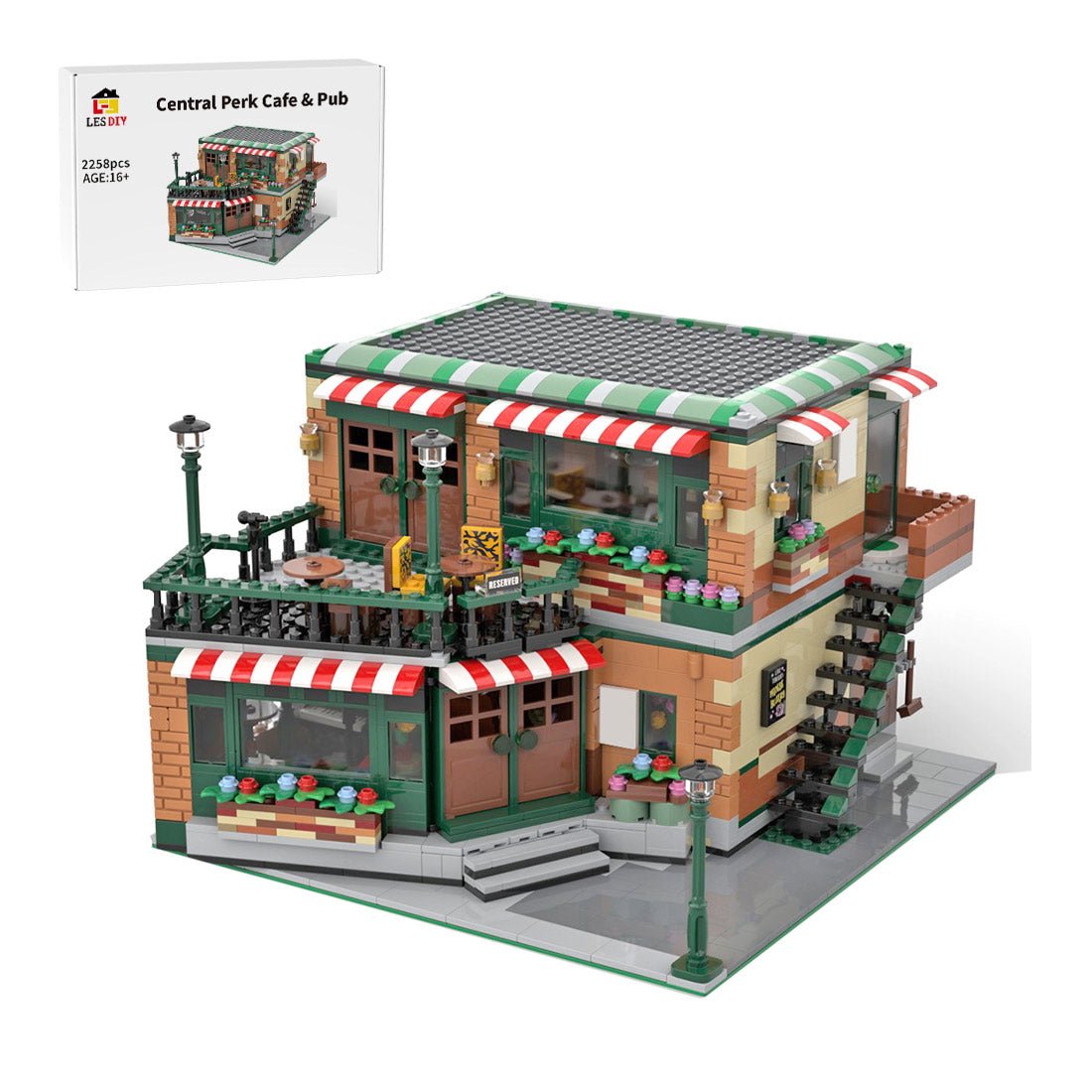 MOC - 54894 Modular Central Perk Cafe & Pub - LesDiy - MOC