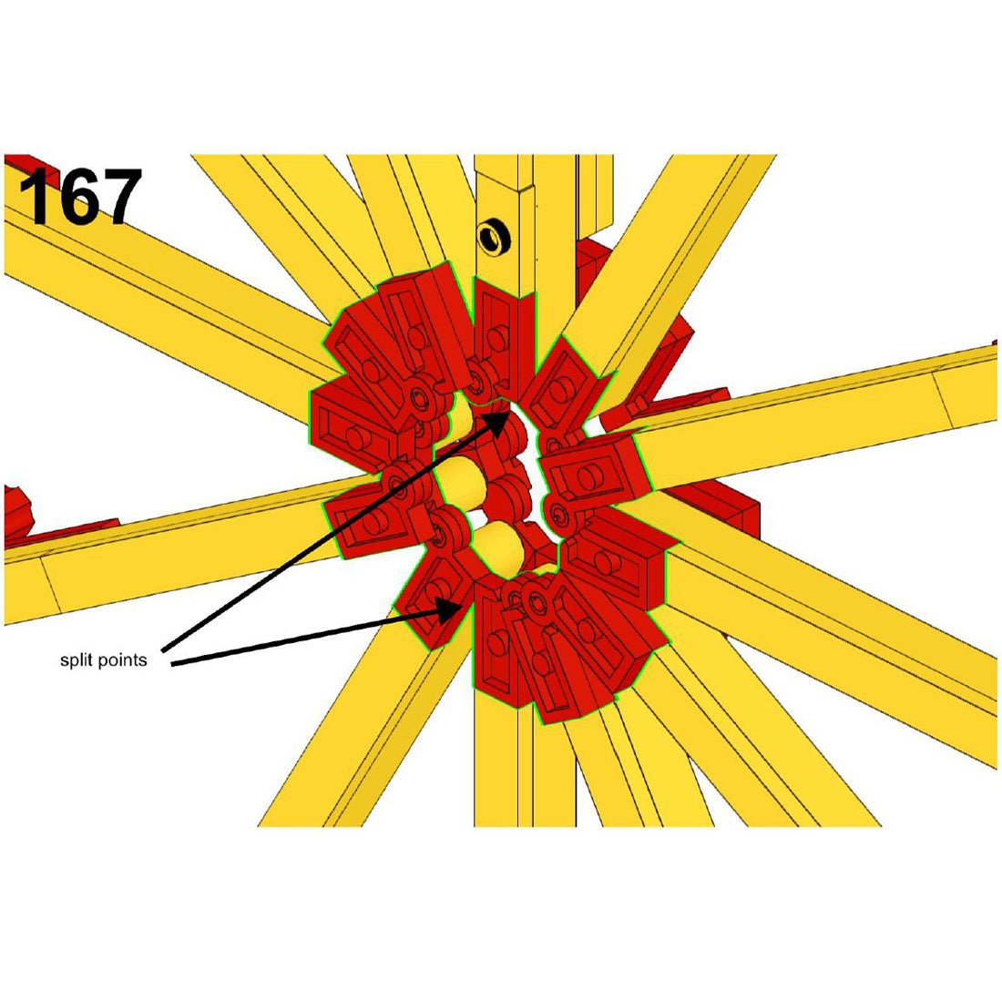 MOC - 58005 Static Large Fairground Big Wheel for Lego - LesDiy
