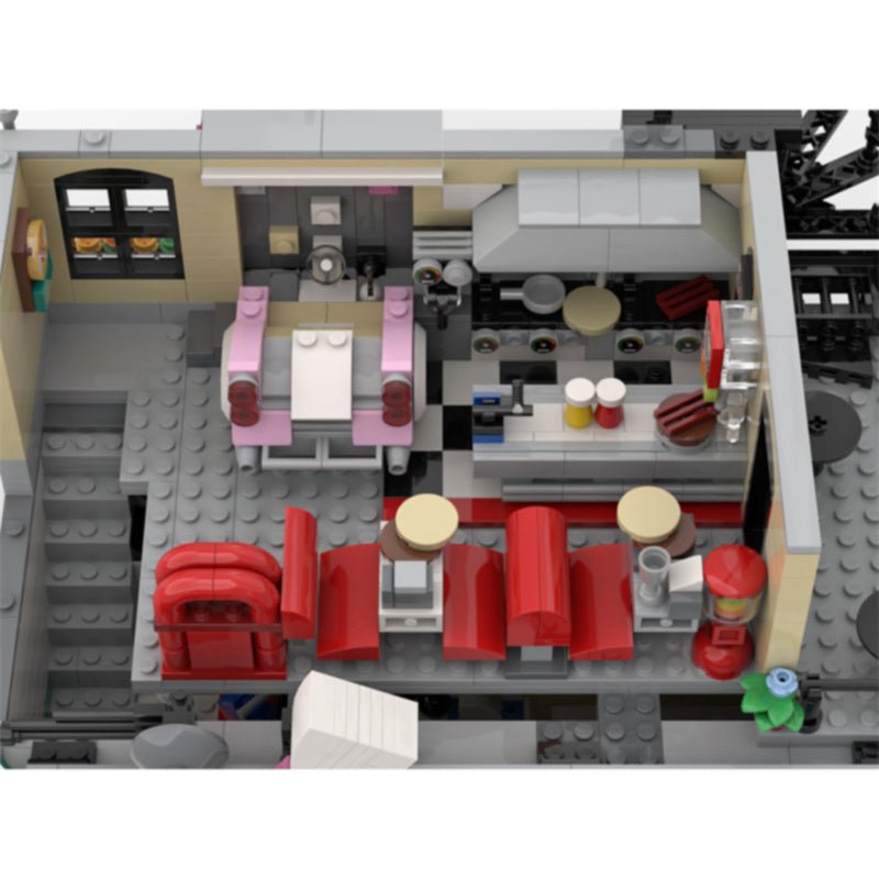 MOC - 58435 Jim's Bowling Alley & Diner - LesDiy