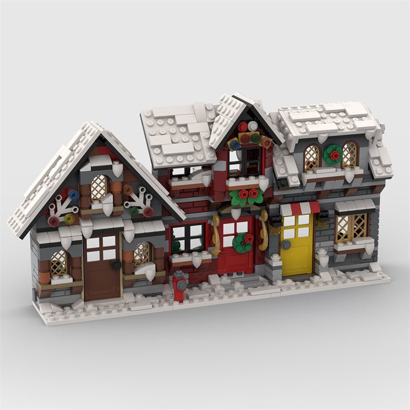 MOC - 58700 Three Winter House (The Front Side) - LesDiy