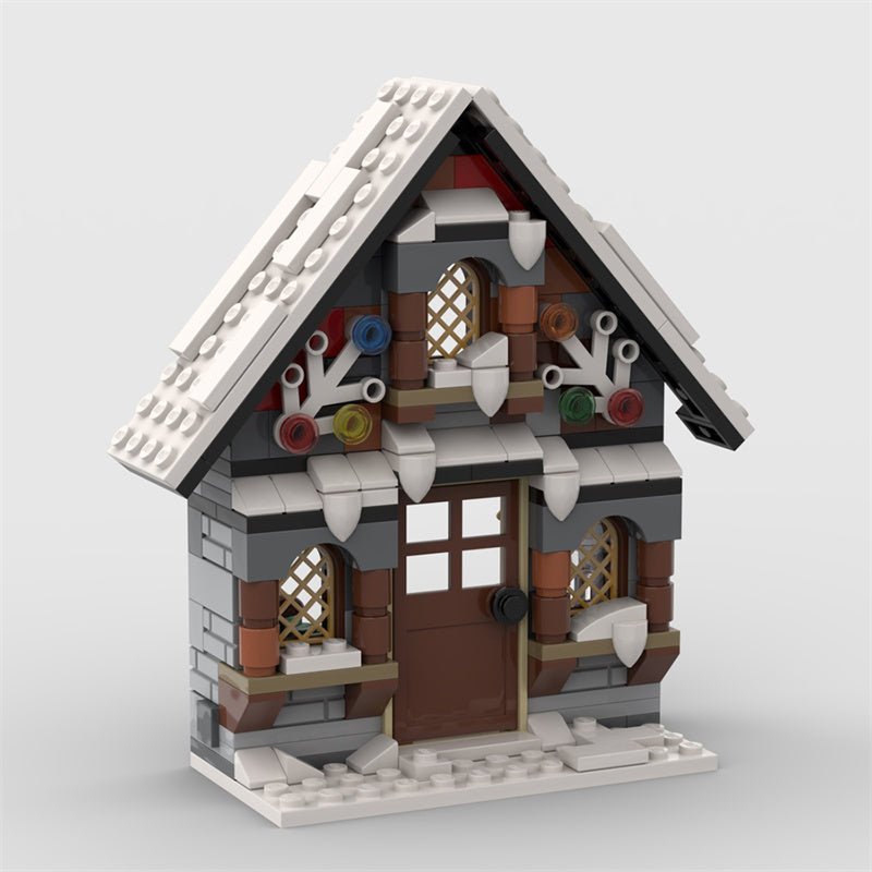 MOC - 58700 Three Winter House (The Front Side) - LesDiy