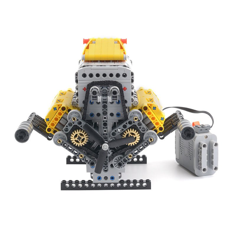 MOC - 60662 Crossplane V8 with Supercharger & Removable Covers - LesDiy