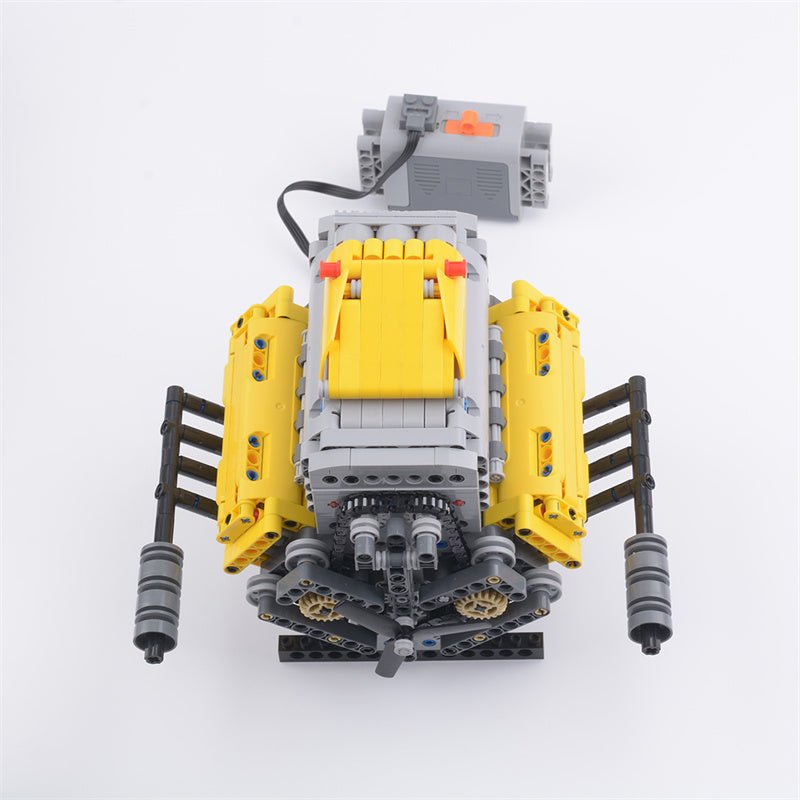 MOC - 60662 Crossplane V8 with Supercharger & Removable Covers - LesDiy