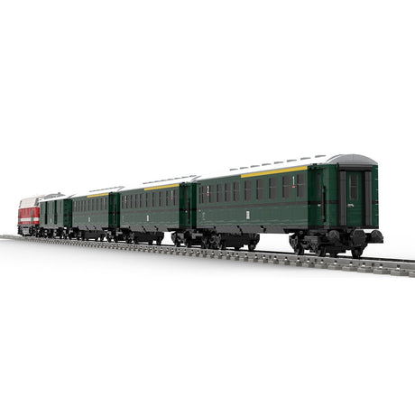 MOC - 68729+MOC - 183352+MOC - 183351 BR118 Train Building Blocks - LesDiy - Building Blocks