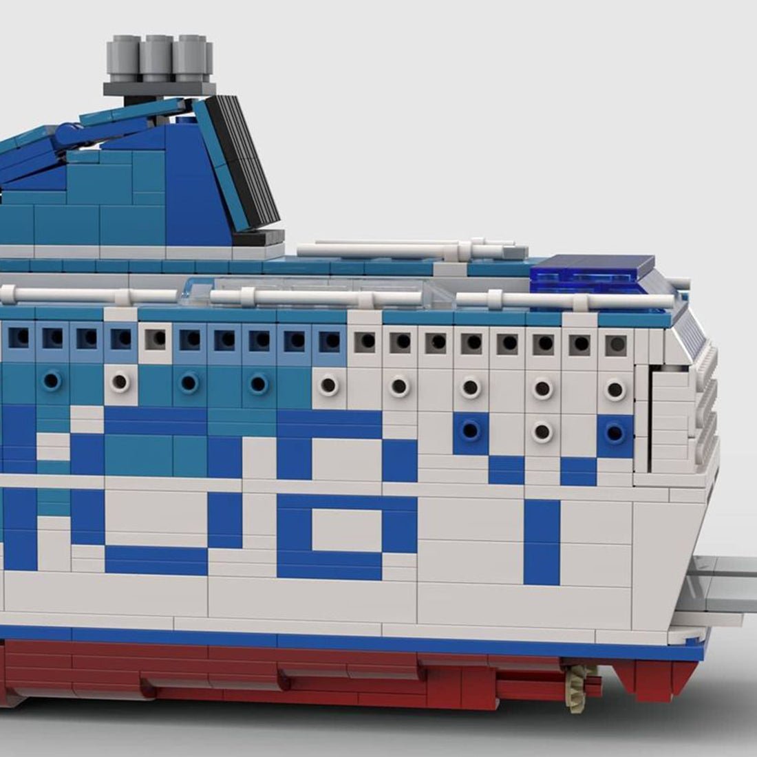 MOC - 70745 Moby Aki Large Cruise Ship Building Blocks - LesDiy -