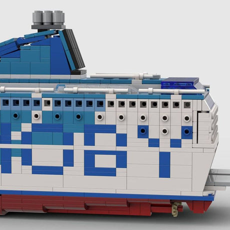 MOC - 70745 Moby Aki Large Cruise Ship Building Blocks - LesDiy -