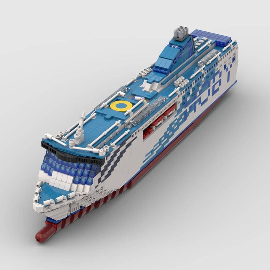 MOC - 70745 Moby Aki Large Cruise Ship Building Blocks - LesDiy -