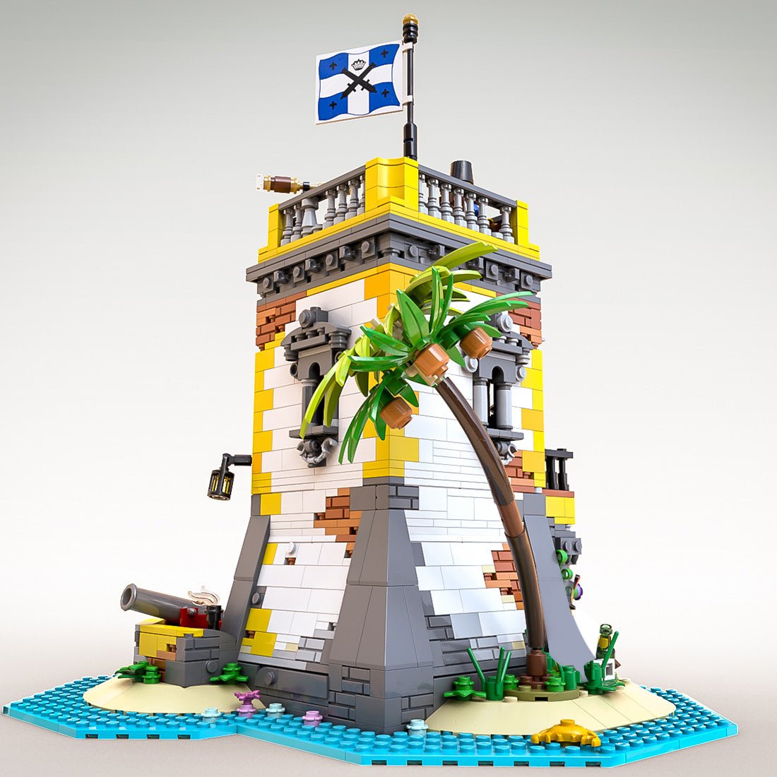 MOC-71657 & MOC-108172 Pirate Harbor Fortress Bundle Building Blocks-LesDiy-MOC-