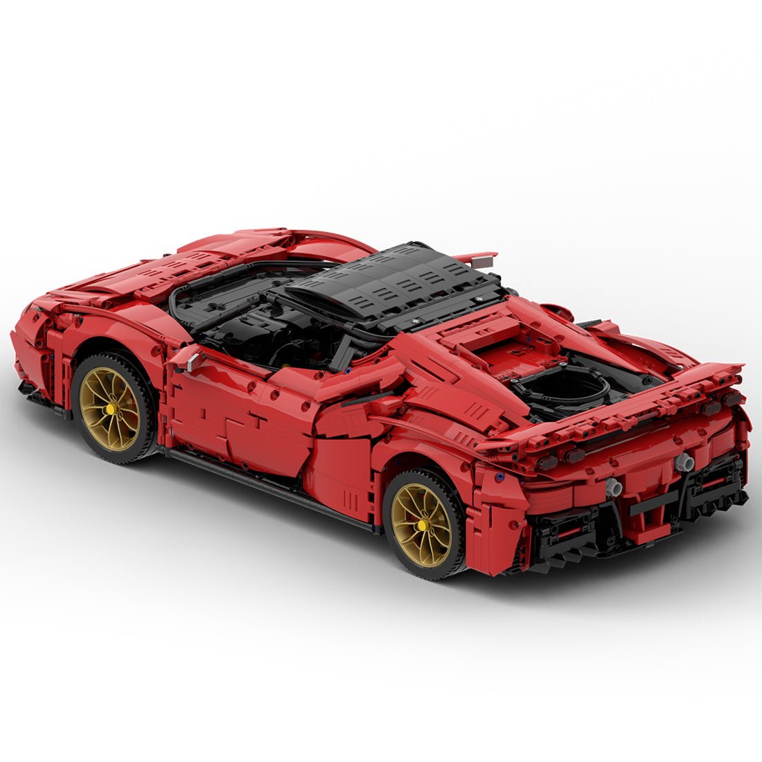 MOC - 72952 1:8 Scale Highway Super Sports Car - LesDiy -