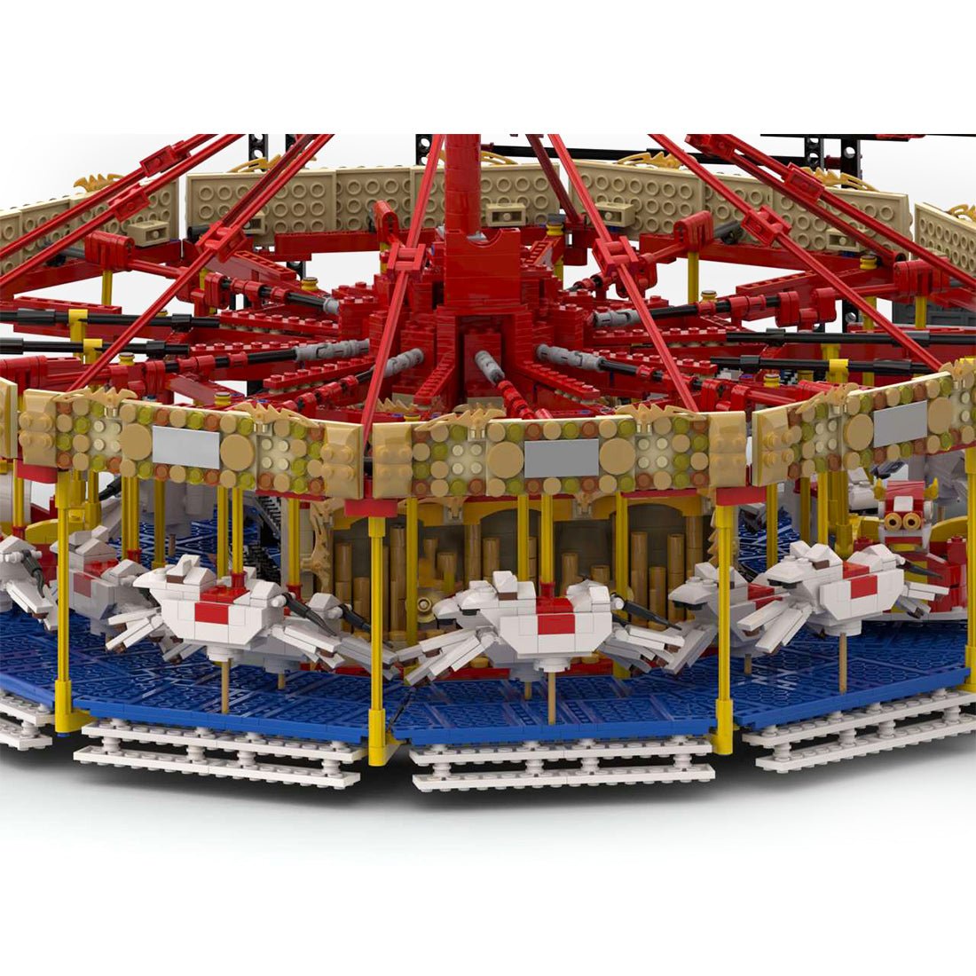 MOC - 73320 Static Large Fairground Carousel for Lego - LesDiy - fairground