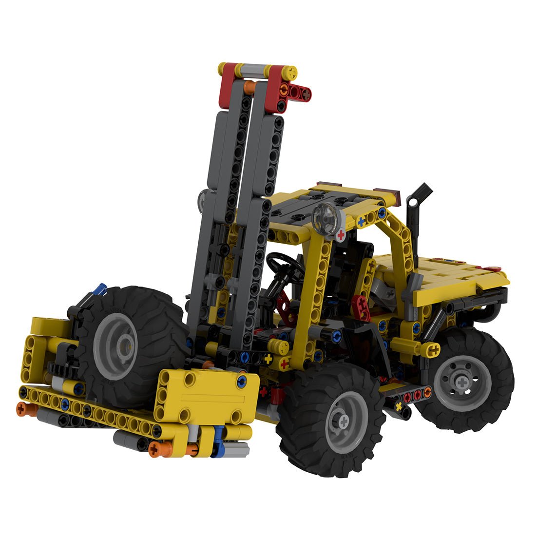 MOC - 74506 All - terrain Forklift Building - LesDiy -