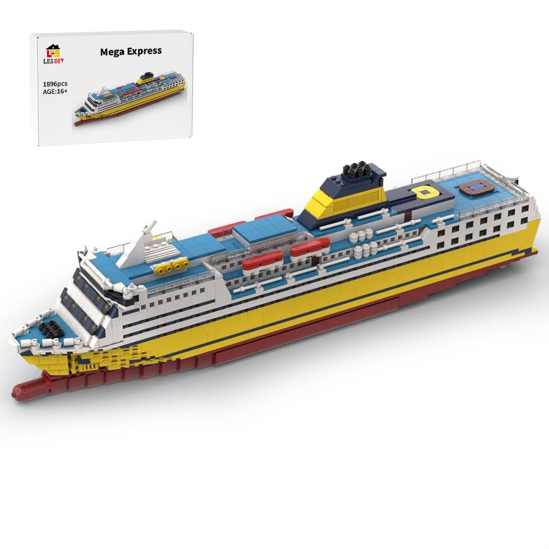 MOC - 75498 Mega Express 1/325 Large Building Blocks - LesDiy - Building Blocks