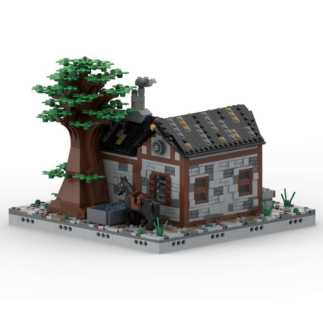 MOC - 76414 Medieval Street Blacksmith Shop for Lego - LesDiy