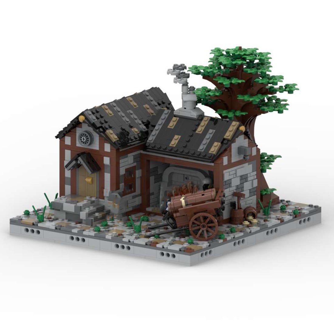MOC - 76414 Medieval Street Blacksmith Shop for Lego - LesDiy
