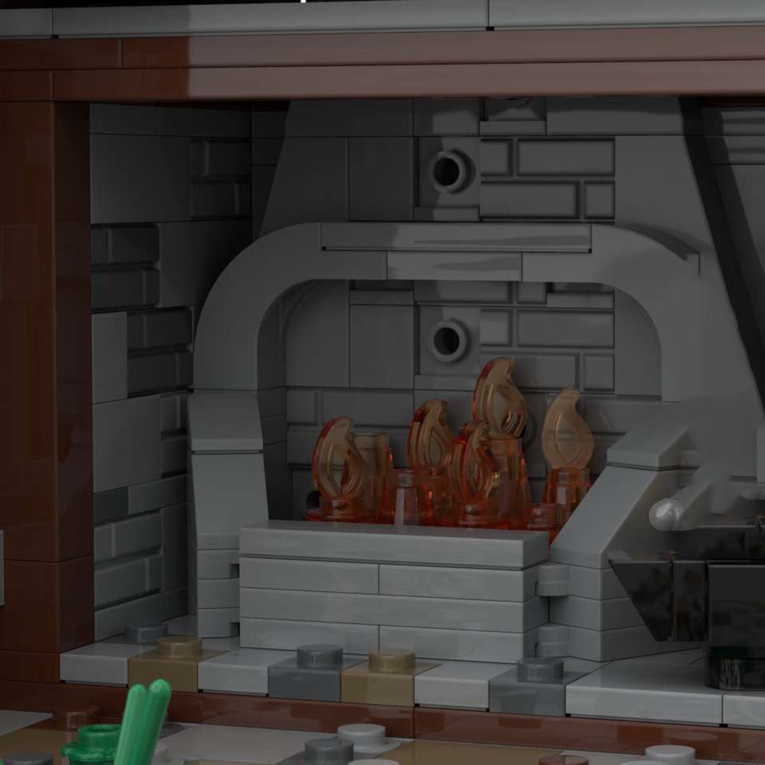 MOC - 76414 Medieval Street Blacksmith Shop for Lego - LesDiy