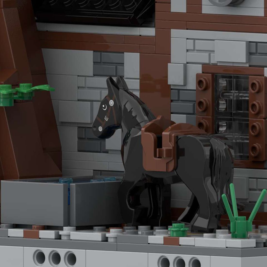 MOC - 76414 Medieval Street Blacksmith Shop for Lego - LesDiy