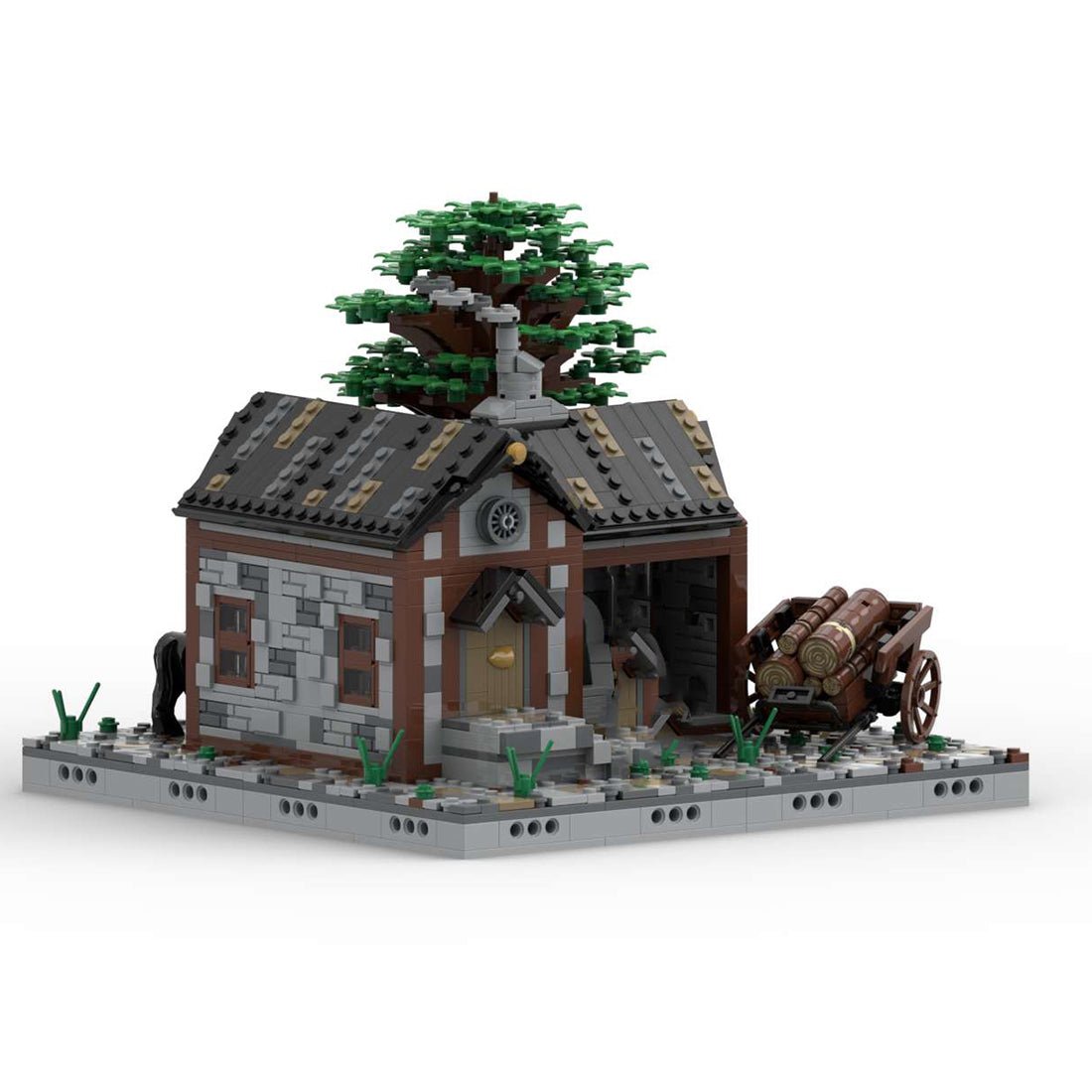 MOC - 76414 Medieval Street Blacksmith Shop for Lego - LesDiy