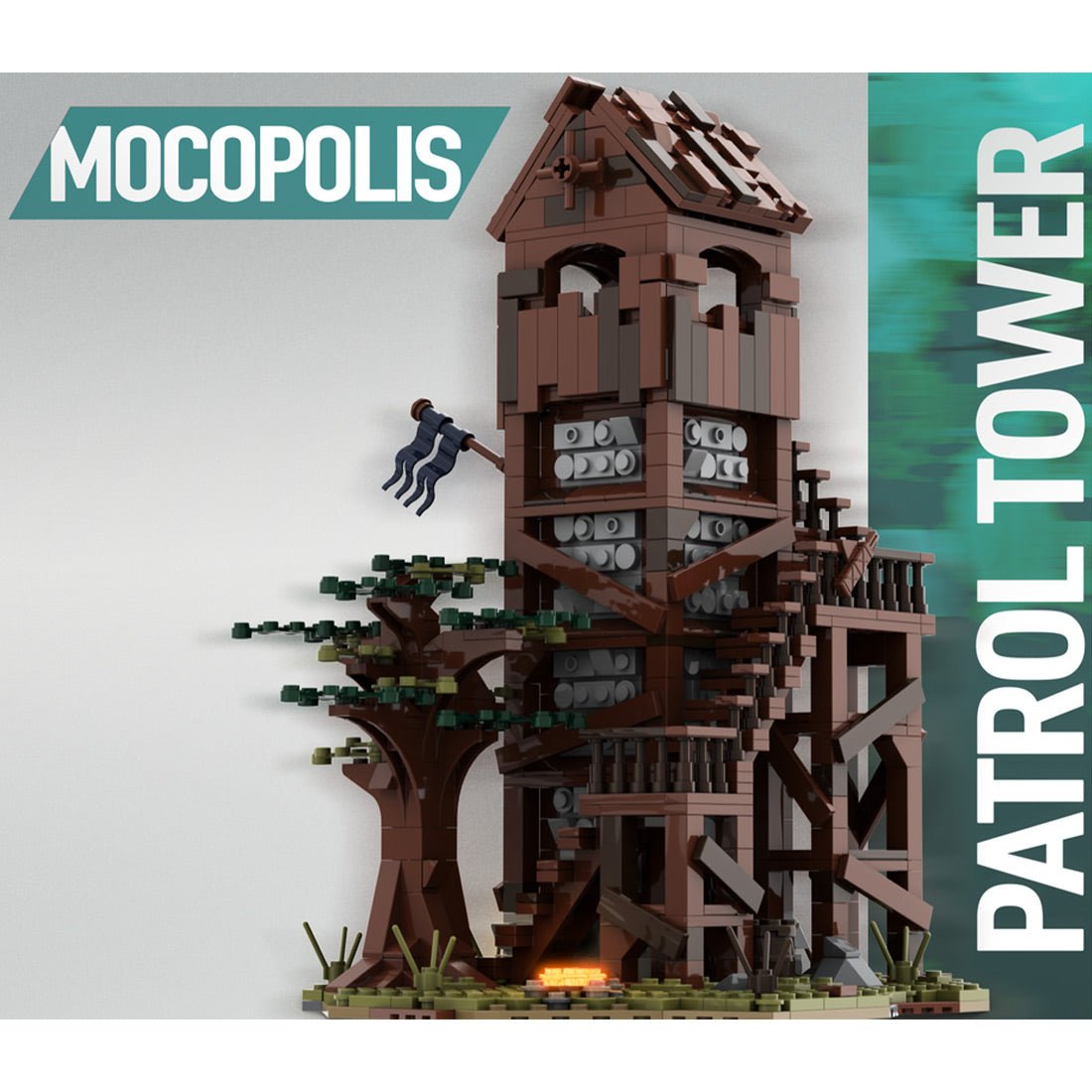 MOC - 76430 MOC Medieval Patrol Tower - LesDiy