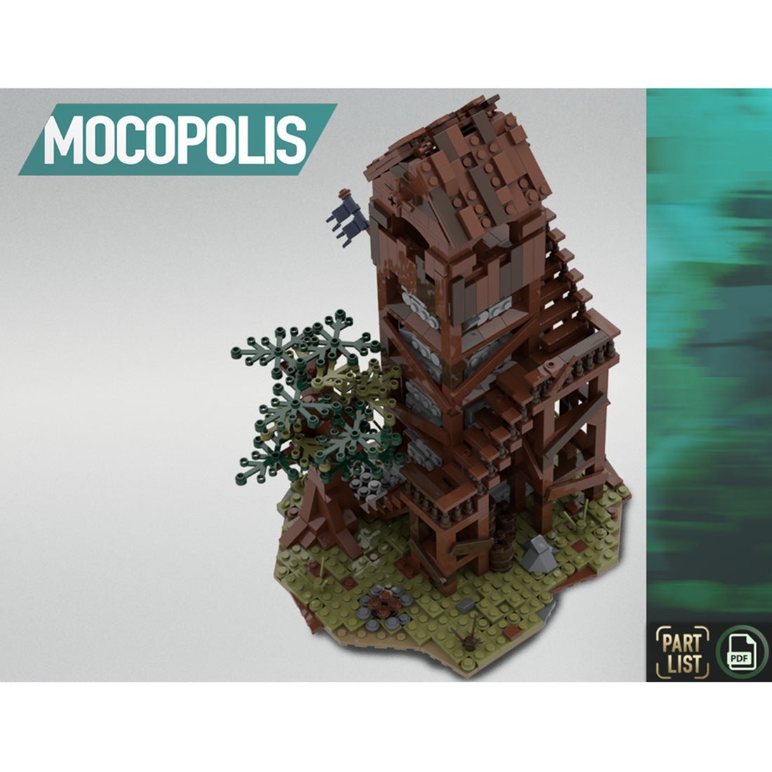MOC - 76430 MOC Medieval Patrol Tower - LesDiy