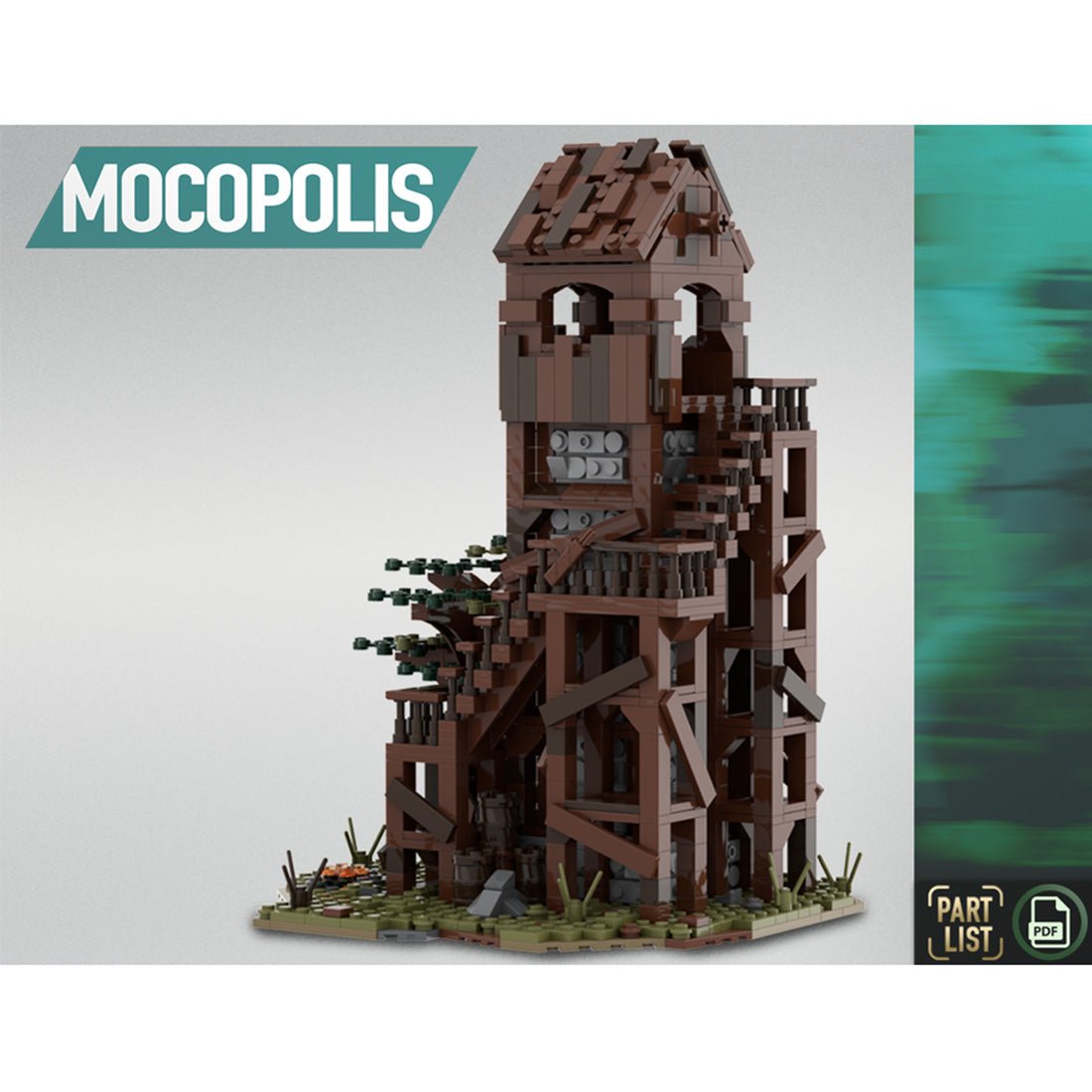 MOC - 76430 MOC Medieval Patrol Tower - LesDiy