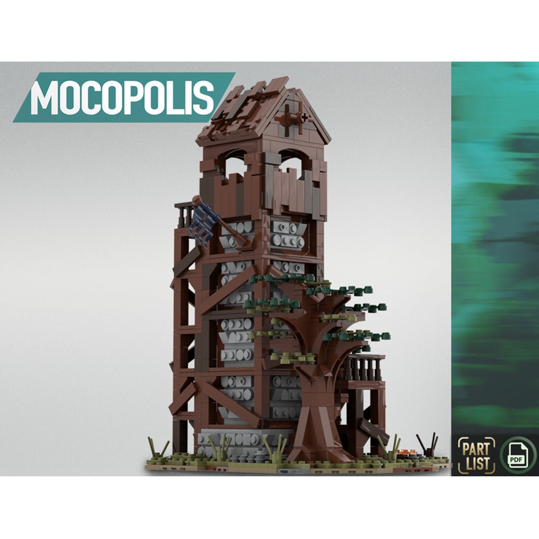 MOC - 76430 MOC Medieval Patrol Tower - LesDiy