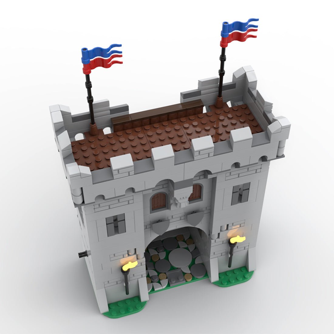 MOC - 77977 Modular Gatehouse Building Blocks - LesDiy -