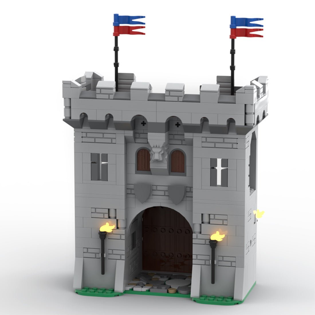 MOC - 77977 Modular Gatehouse Building Blocks - LesDiy -