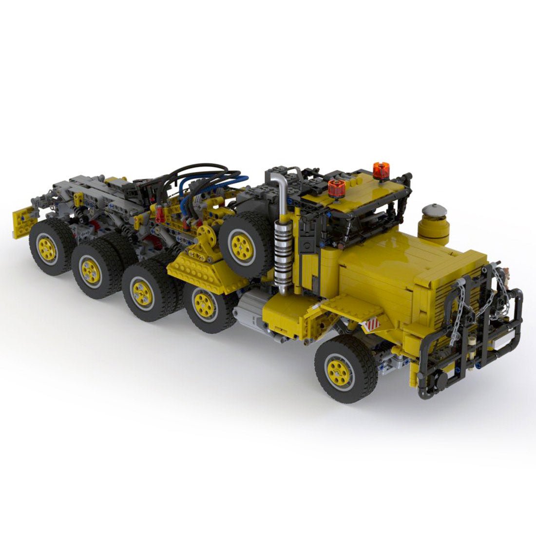 MOC - 78208 Oshkosh M911 Heavy Duty Tractor Building Blocks (Oversize Version) - LesDiy -