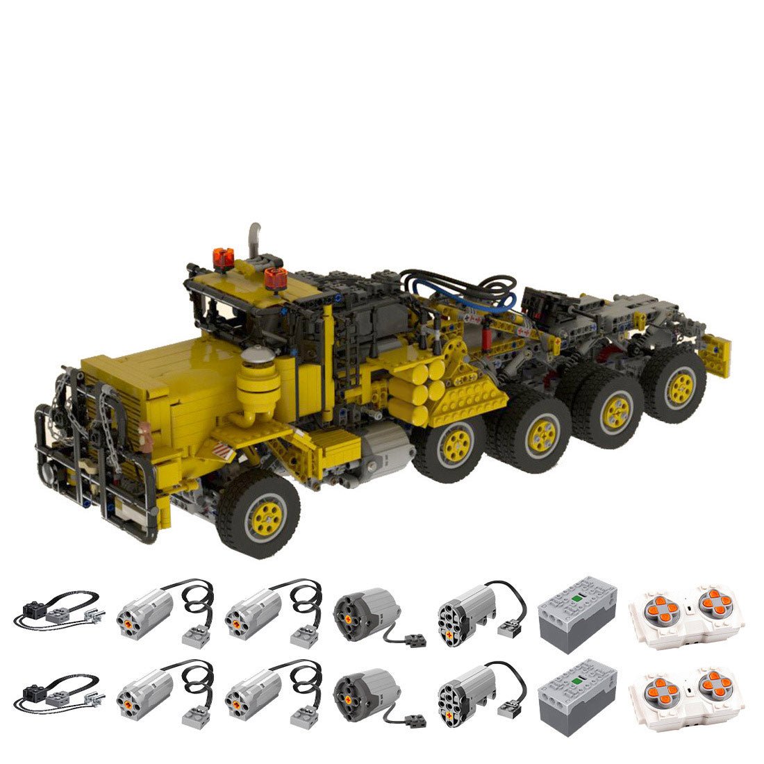 MOC - 78208 Oshkosh M911 Heavy Duty Tractor Building Blocks (Oversize Version) - LesDiy -