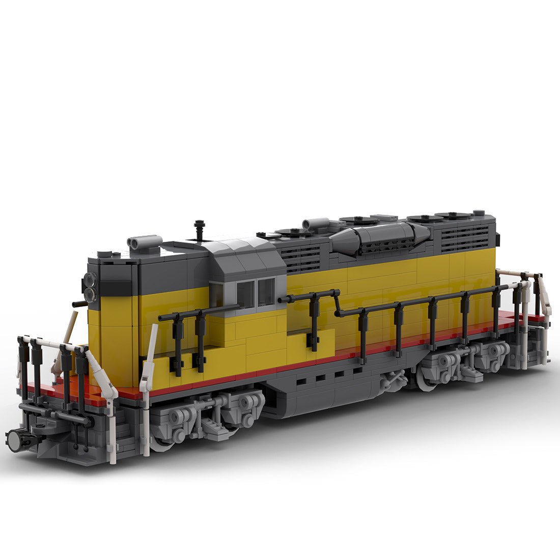 MOC - 79699 GP9 Train (Version 2) Building Blocks - LesDiy - Locomotive