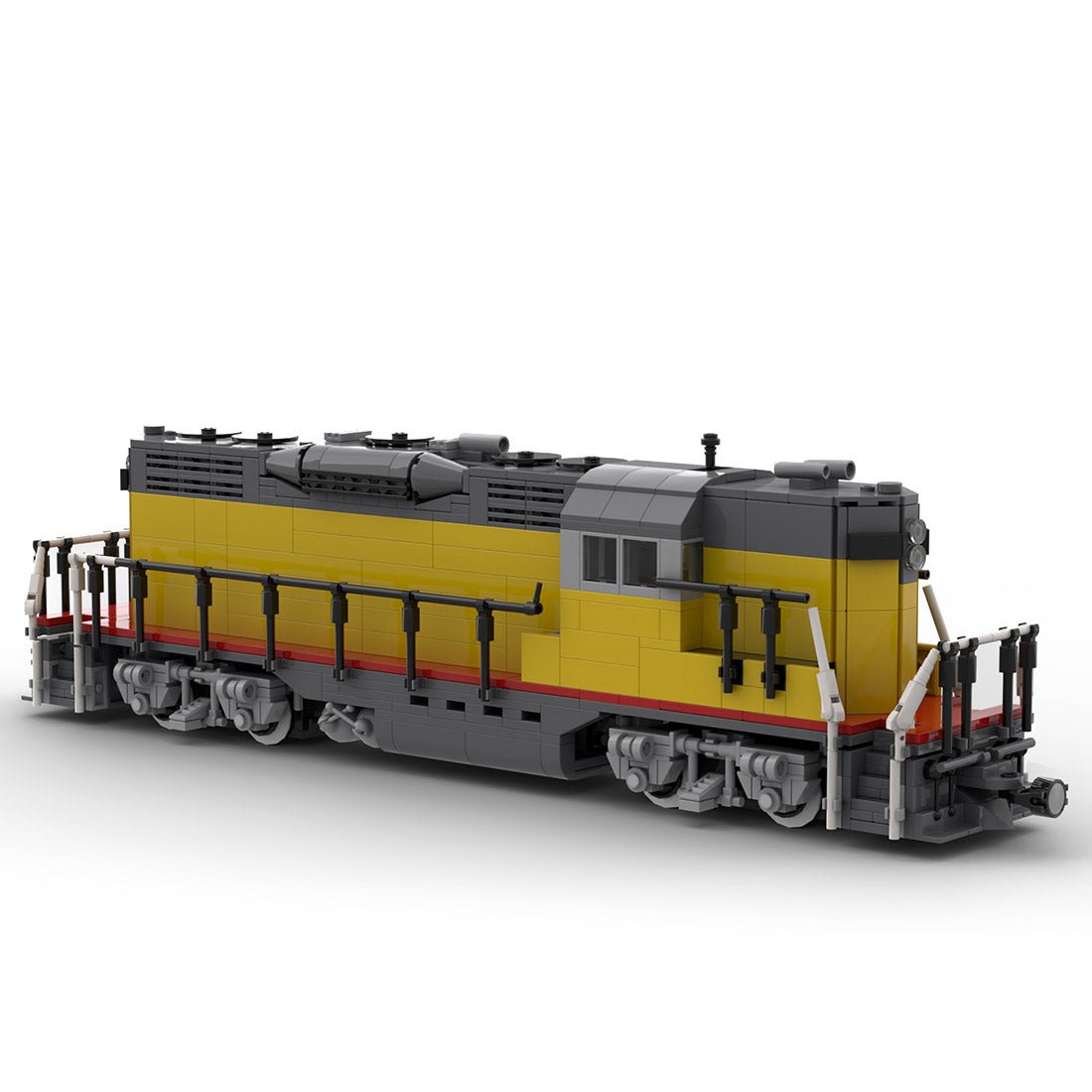 MOC - 79699 GP9 Train (Version 2) Building Blocks - LesDiy - Locomotive