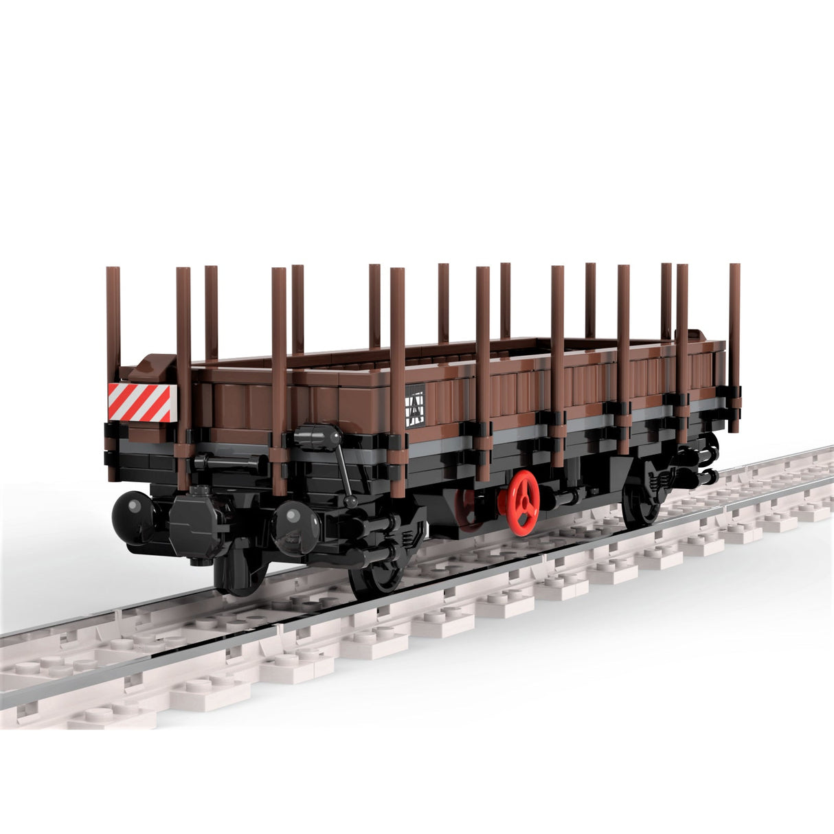 MOC - 81218 Railway Train Loadable Open Carriage for Lego - LesDiy