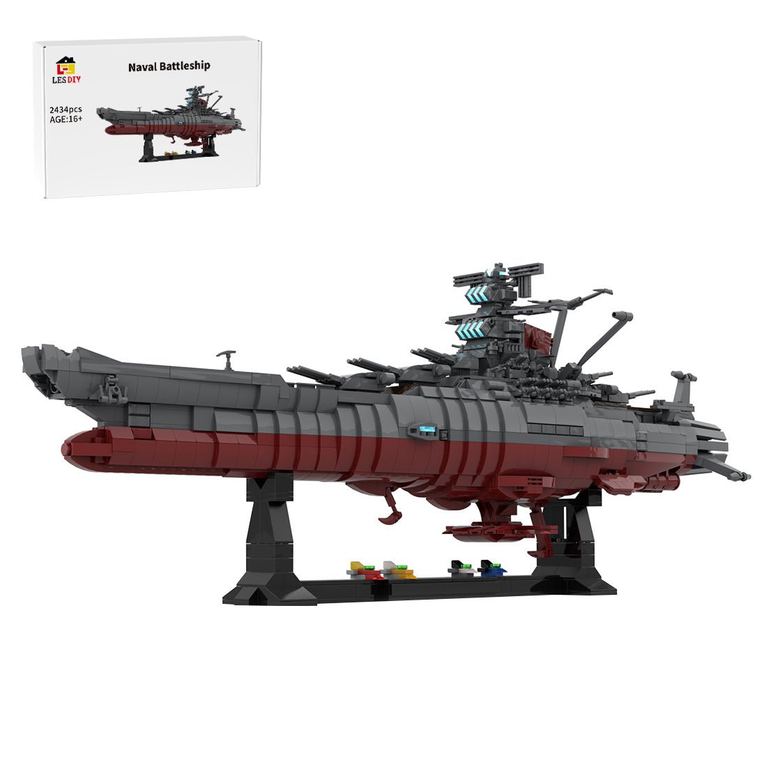 MOC - 81382 Space Battleship Yamato 2199 (Star Blazers) Building Blocks - LesDiy -
