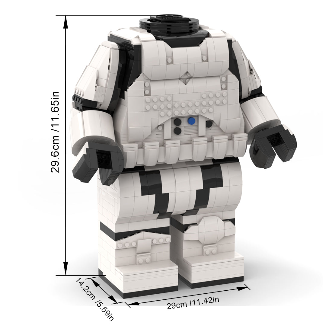 MOC - 87398 Storm Trooper Mega Figure Body - LesDiy -
