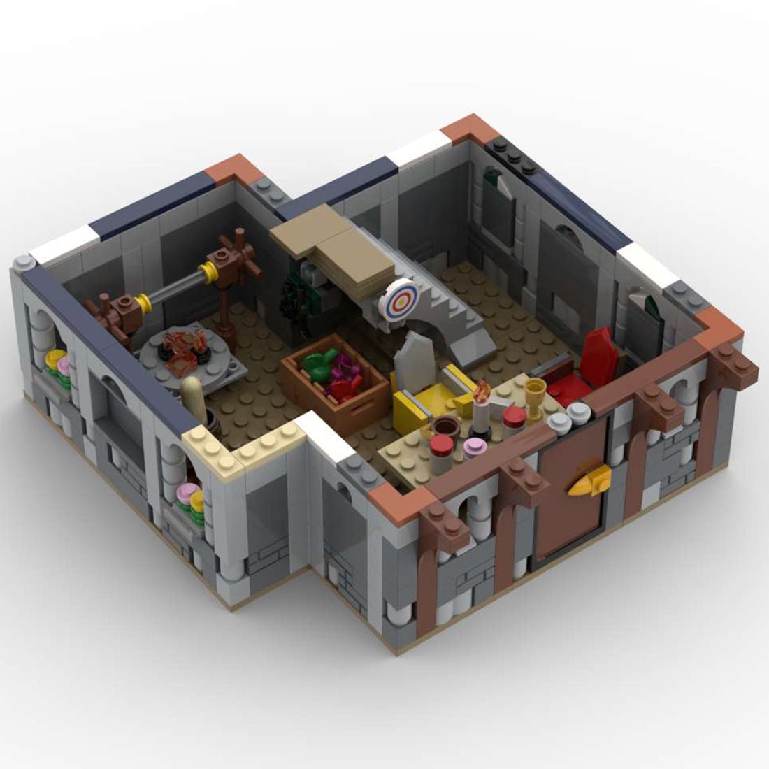 MOC - 87503 Medieval Street Scene Hotel fot Lego - LesDiy - street house