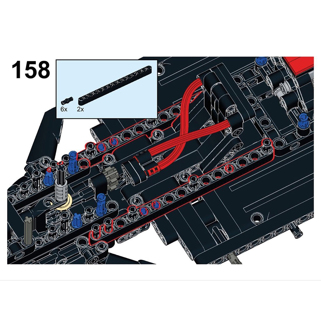 MOC - 87525 Ferrari F1 SF21 (8386 Base) 1:10 Scale - LesDiy -