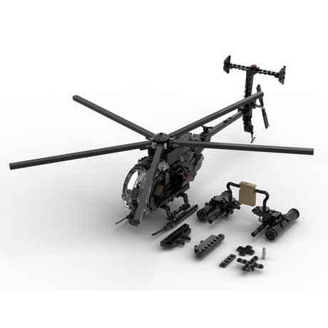 MOC - 88275 MH - 6 Little Bird Helicopter - LesDiy