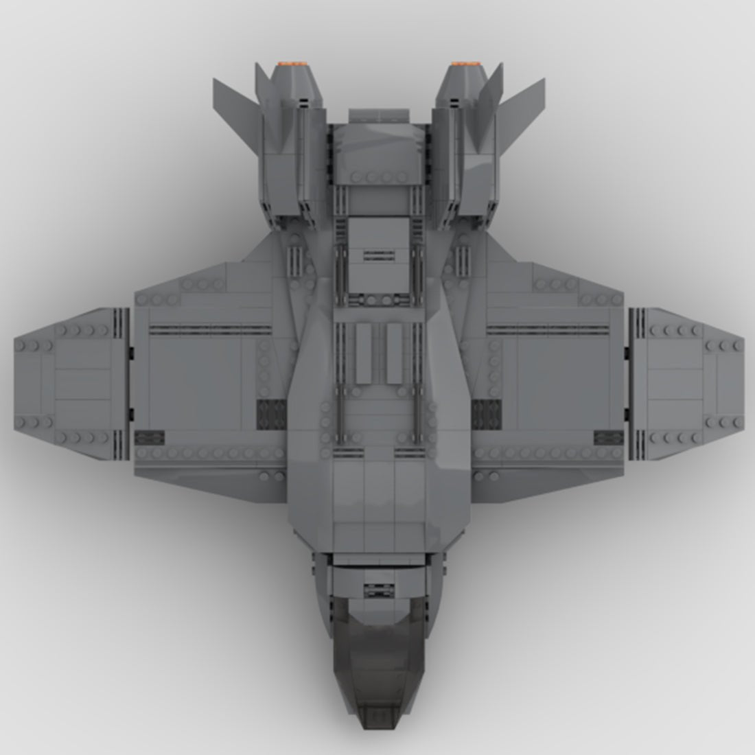 MOC - 89761 Quinjet Sci - fi Movie Style Building Blocks - LesDiy -