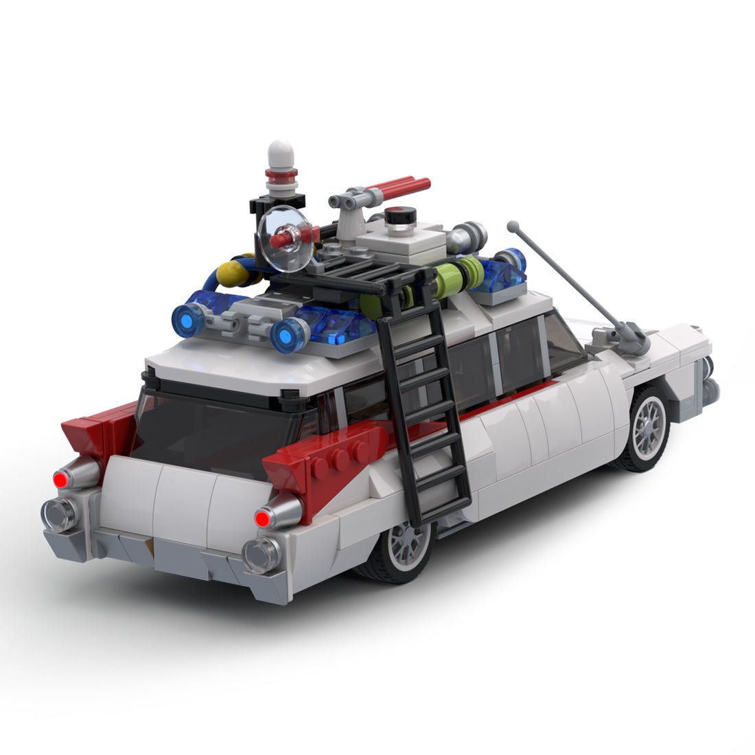 MOC - 90496 GB ECTO1 4 seater Revamp Convertible Car - LesDiy -