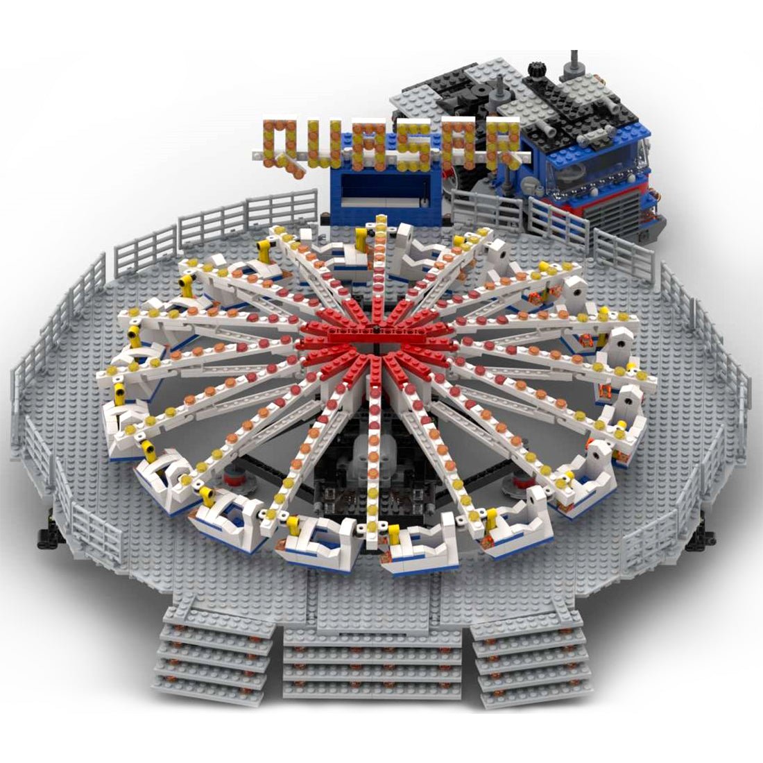 MOC - 91225 Quasar Fairground Ride(Dynamic) - LesDiy -