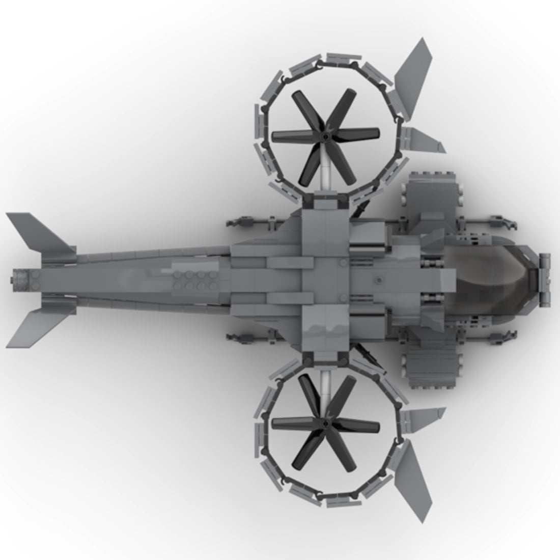 MOC - 91477 Military Combat Helicopter Model - LesDiy -