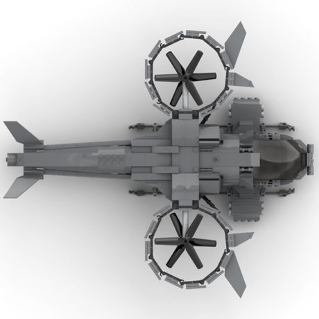 MOC - 91477 Military Combat Helicopter Model - LesDiy -