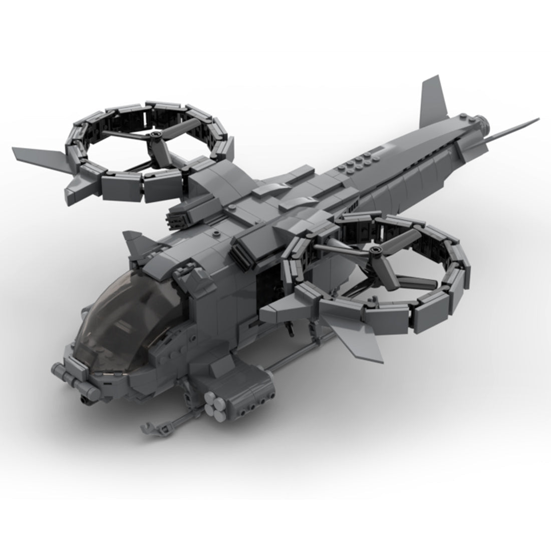 MOC - 91477 Military Combat Helicopter Model - LesDiy -