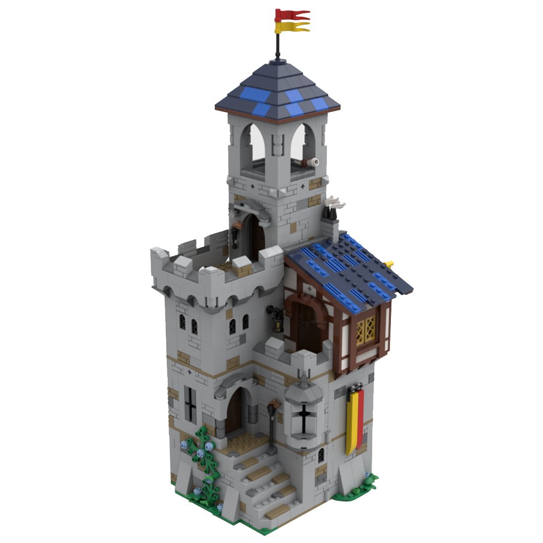 MOC - 92106 Modular Castle's Keep - LesDiy -
