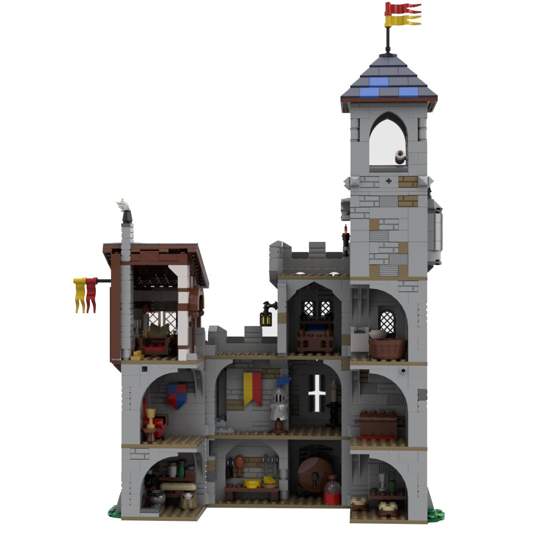MOC - 92106 Modular Castle's Keep - LesDiy -