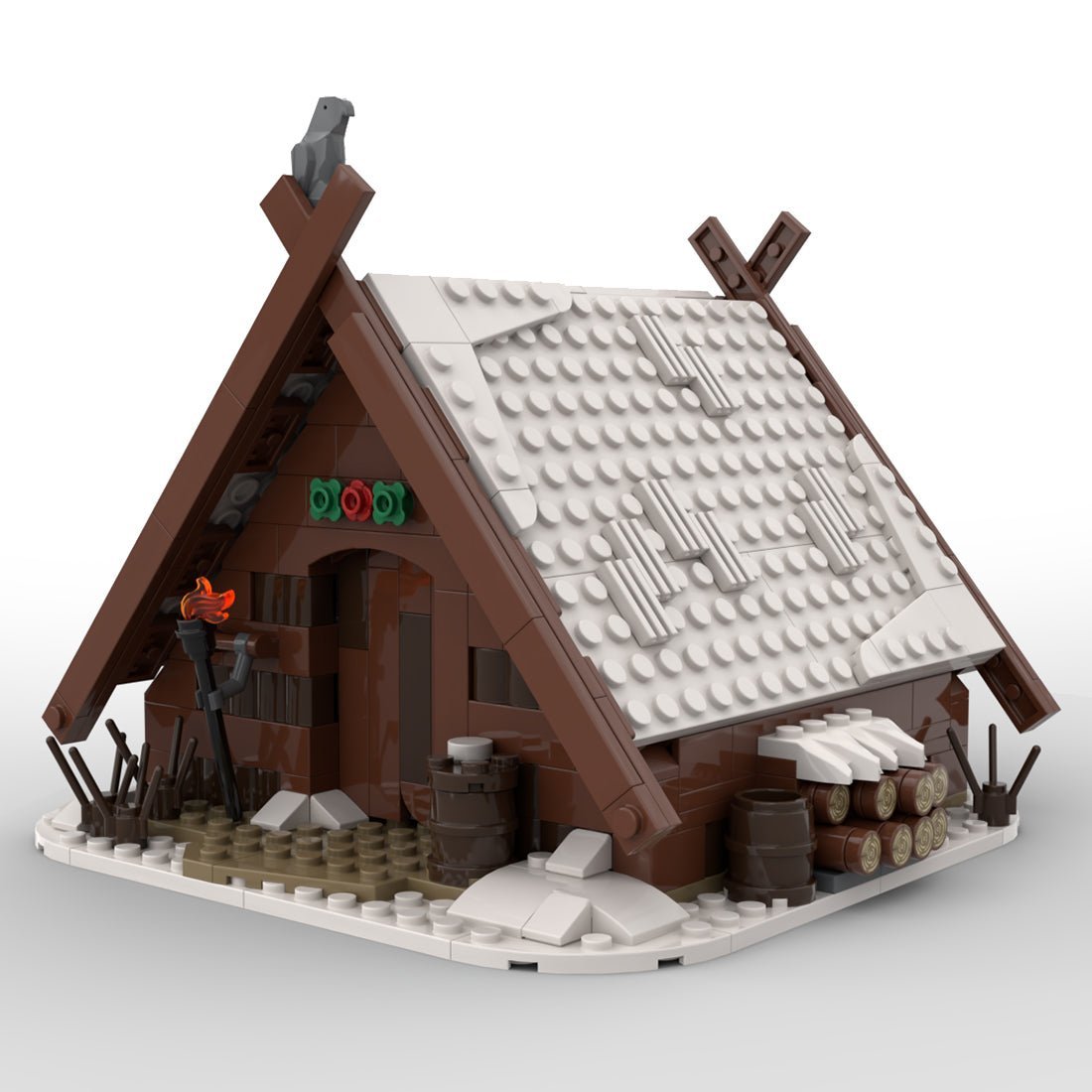 MOC - 93063 Medieval Viking's House Building Blocks - LesDiy -