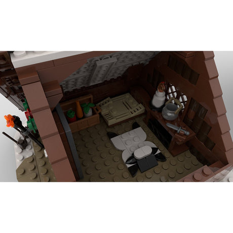 MOC - 93063 Medieval Viking's House Building Blocks - LesDiy